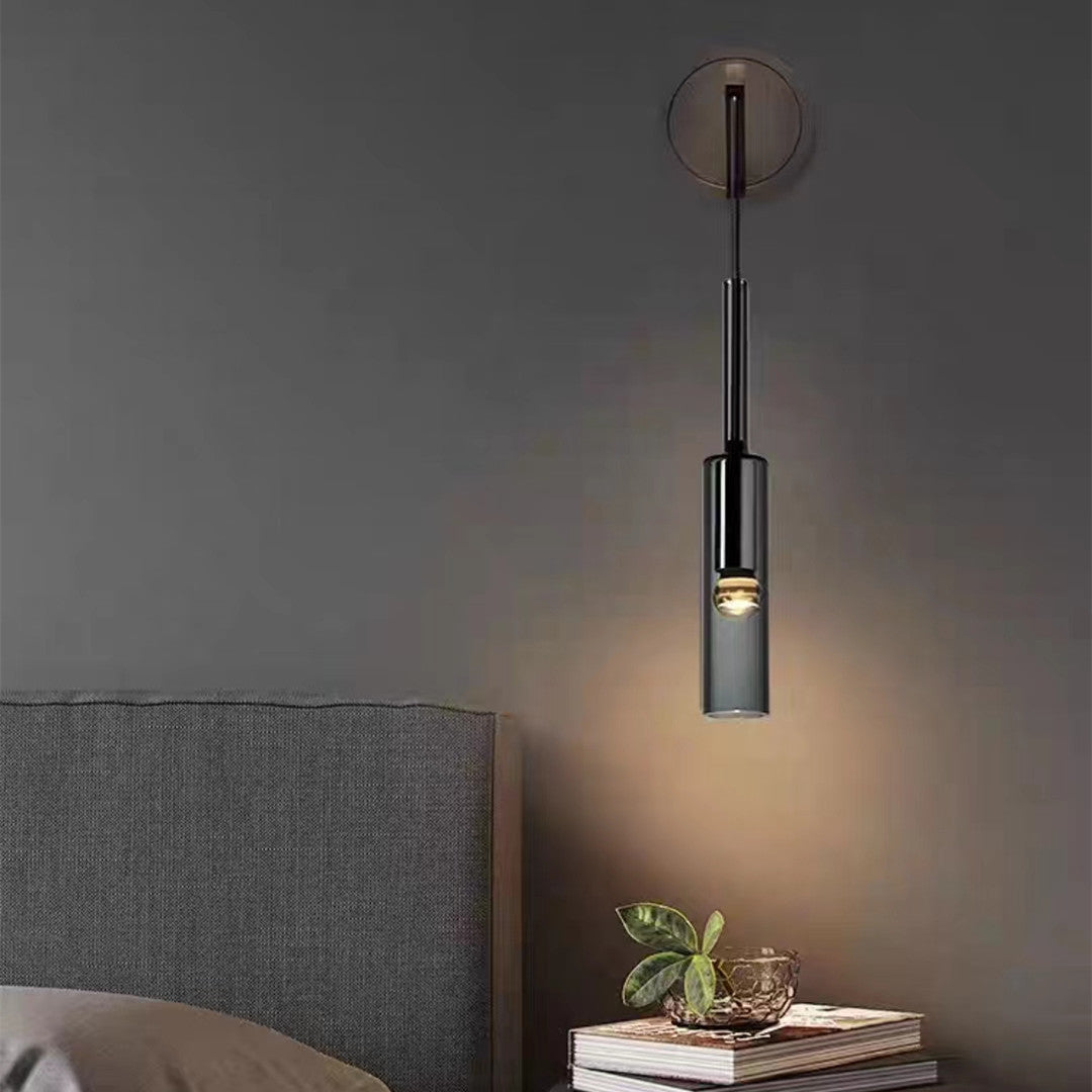 ScandiGlowLuxe | Rauchende Weinglas-Wandleuchte