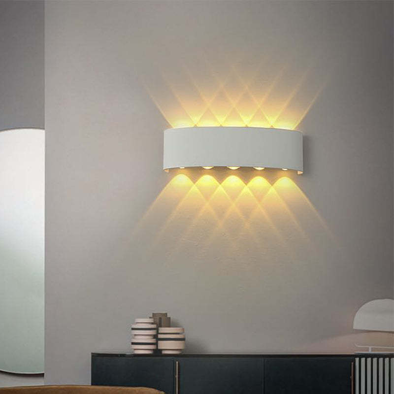 LED-außenwandleuchte aus wasserdichtem aluminium, für den mauerpfeffer geeignet