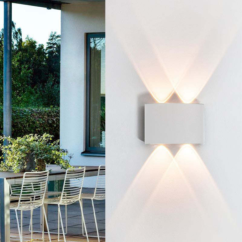 LED-außenwandleuchte aus wasserdichtem aluminium, für den mauerpfeffer geeignet