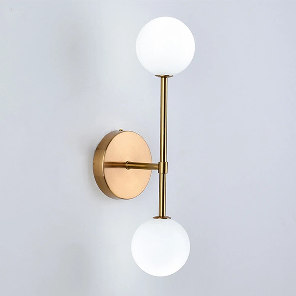 LuminousCrystal - Frosted Glas Bal Led Wandlampe