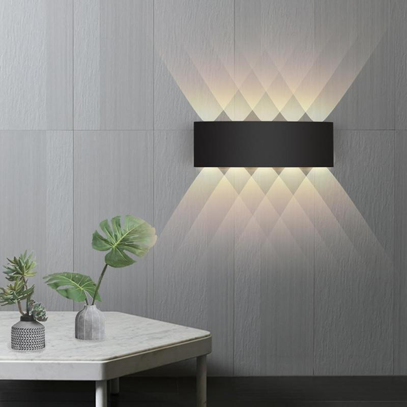 LED-außenwandleuchte aus wasserdichtem aluminium, für den mauerpfeffer geeignet