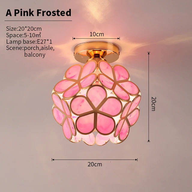 GlowBlossom - kristall-blütenblatt-deckenleuchte