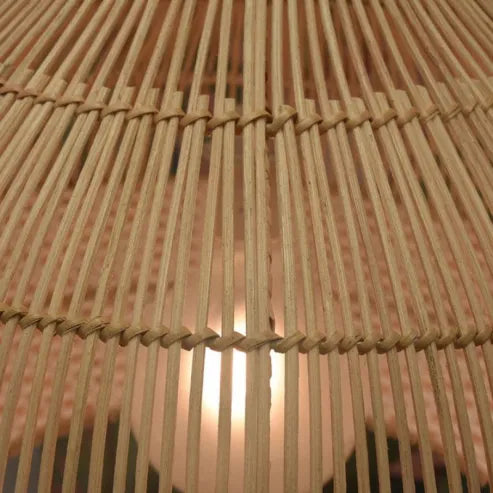 Weißes rattan pendelleuchte gewebter rattan lampenschirm
