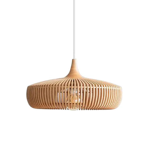 Hochwertige japanische pendelleuchte aus massivem holz