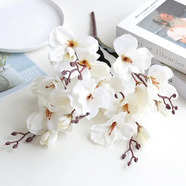EternalElegance - Künstlicher Orchideen- und Magnolienstrauß