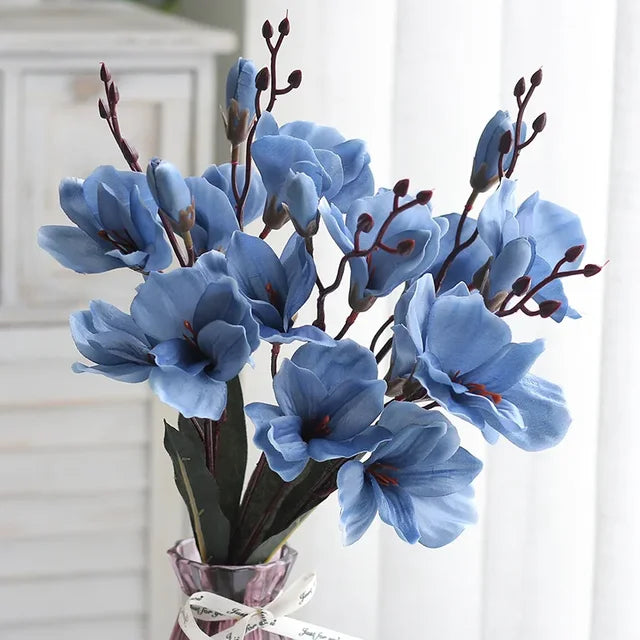 EternalElegance - Künstlicher Orchideen- und Magnolienstrauß