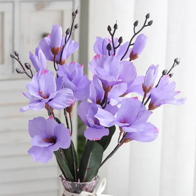 EternalElegance - Künstlicher Orchideen- und Magnolienstrauß