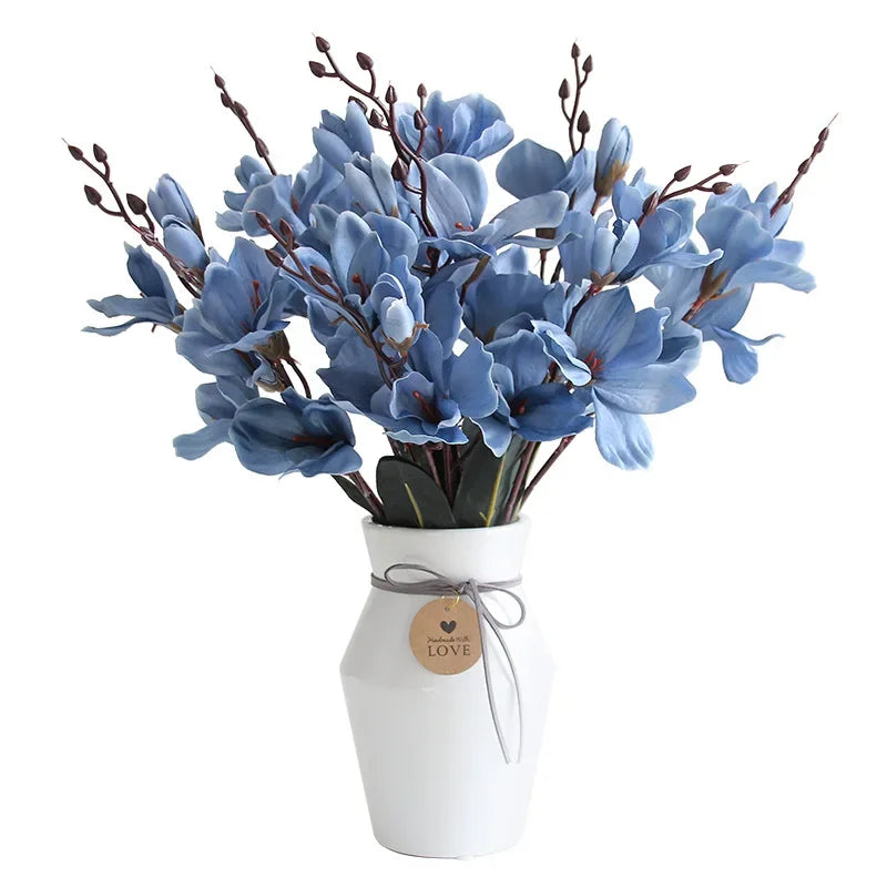 EternalElegance - Künstlicher Orchideen- und Magnolienstrauß