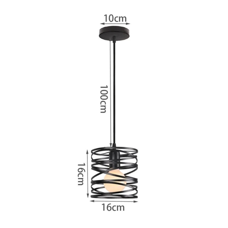 VintageWhirl - Vintage Spirale Wirbel Lampe