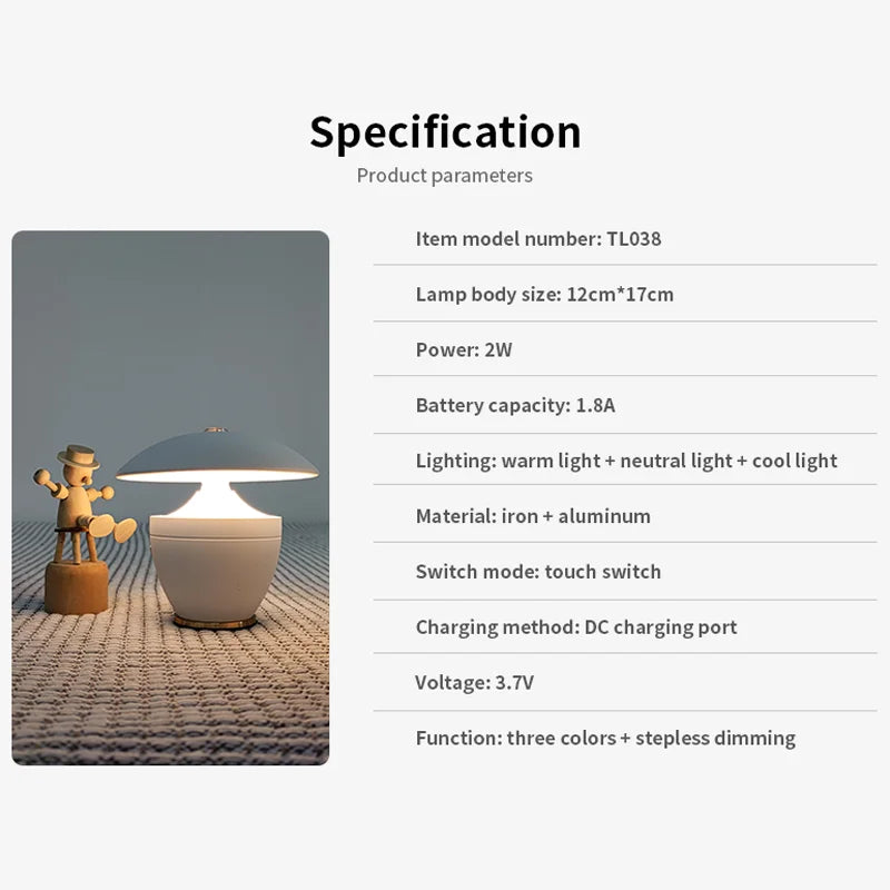 MiniGlow - kleine Schreibtischlampe Licht
