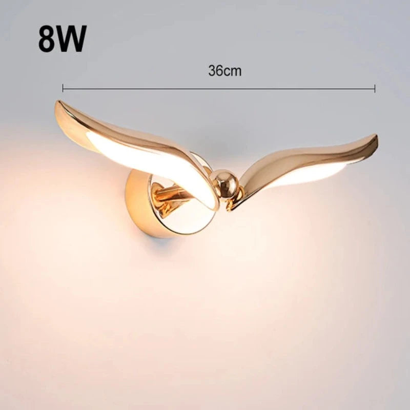 GoldenHorizon - Möwe Form Wandleuchte