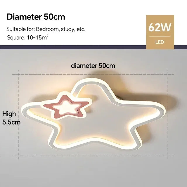 RadiantGlow - Moderne Ster Led Plafondlamp