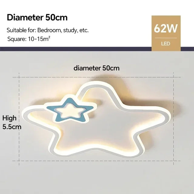 RadiantGlow - Moderne Ster Led Plafondlamp