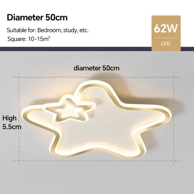 RadiantGlow - Moderne Ster Led Plafondlamp