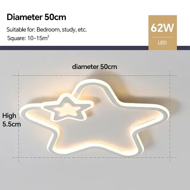 RadiantGlow - Moderne Ster Led Plafondlamp