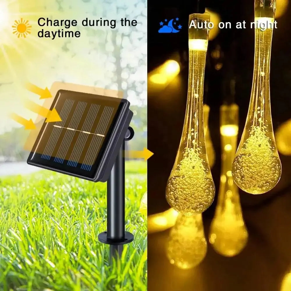 RainbowRaindrop - Solar Lichterkette