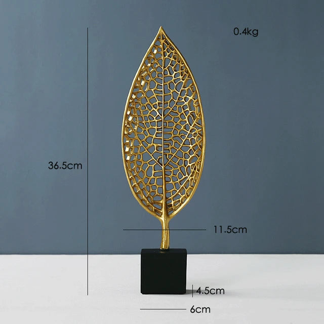 LuxeLeaf - Goldene Blattdekorationen