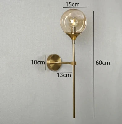 GlimmerNord - Wandleuchte Skandinavisch Modern Glas