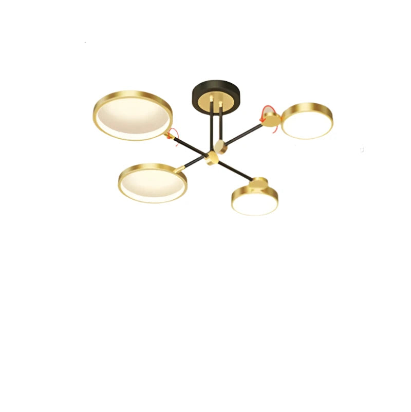 NordicLuxe | Goldene Plafond Kronleuchter
