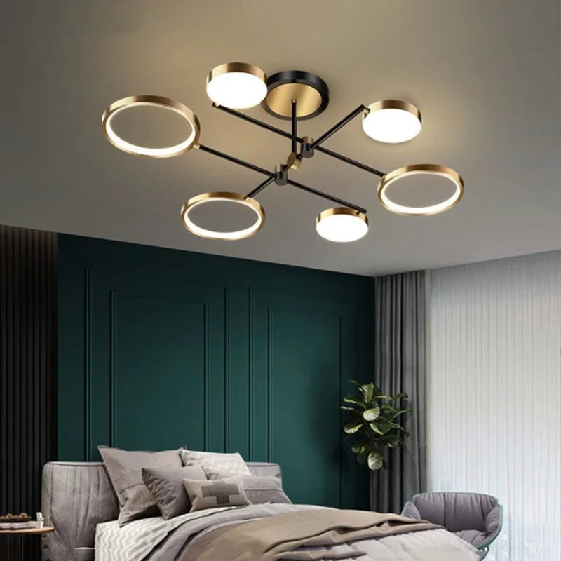 NordicLuxe | Goldene Plafond Kronleuchter