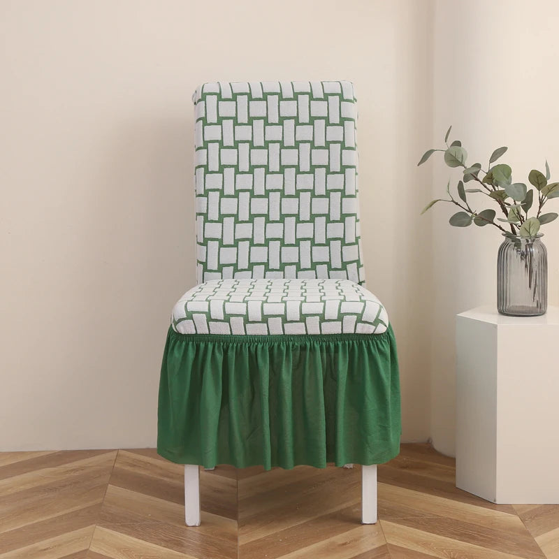 LuxRuffle | Elastischer Stuhlbezug mit Rock