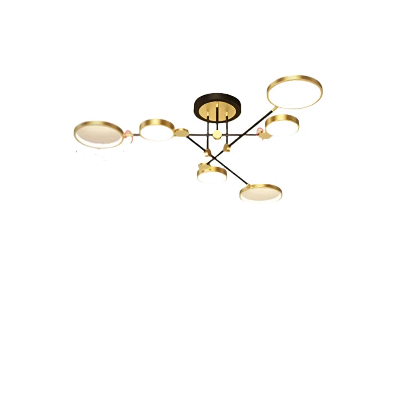 NordicLuxe | Goldene Plafond Kronleuchter