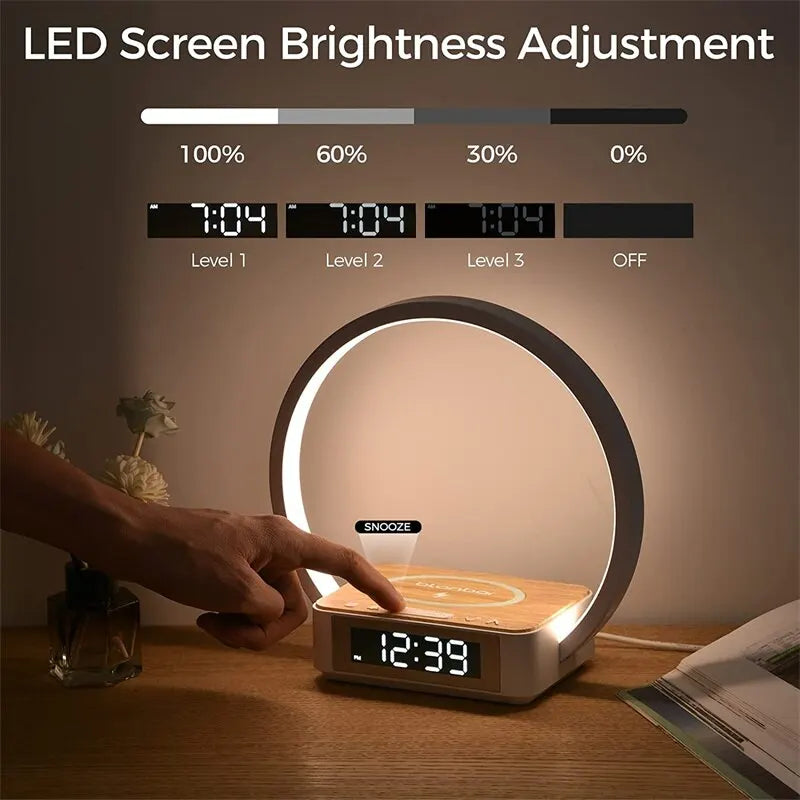 BedsideLuxe | drahtloser alarm rundleuchte
