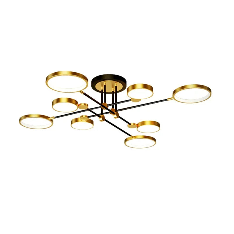 NordicLuxe | Goldene Plafond Kronleuchter