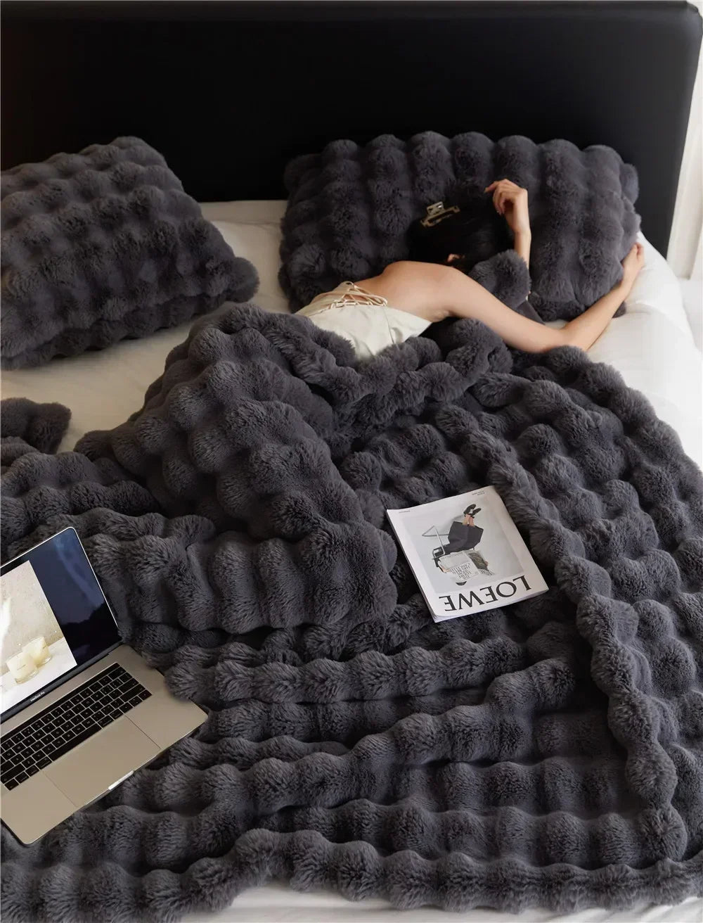 ToscanaCozy | Felldecke mit Doppelseitigem Fleece