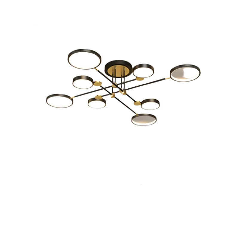 NordicLuxe | Goldene Plafond Kronleuchter