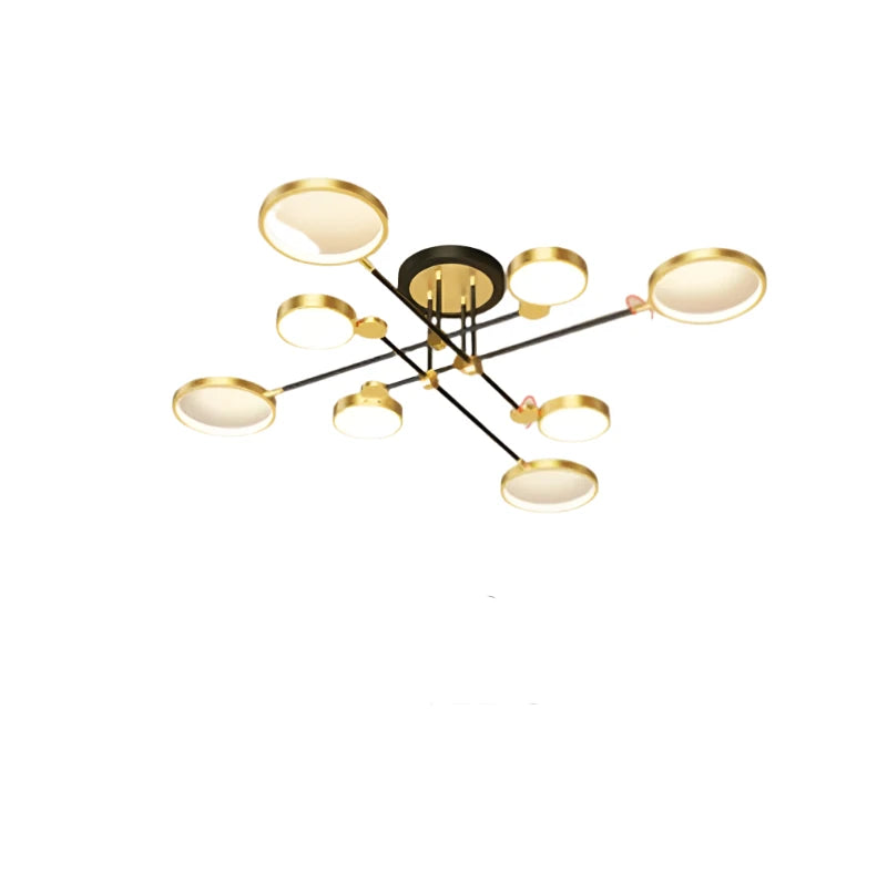 NordicLuxe | Goldene Plafond Kronleuchter