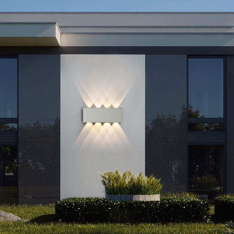 LED-außenwandleuchte aus wasserdichtem aluminium, für den mauerpfeffer geeignet