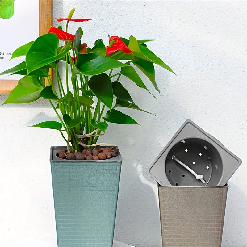 BrickBloom | Blumentopf mit Backsteinmuster