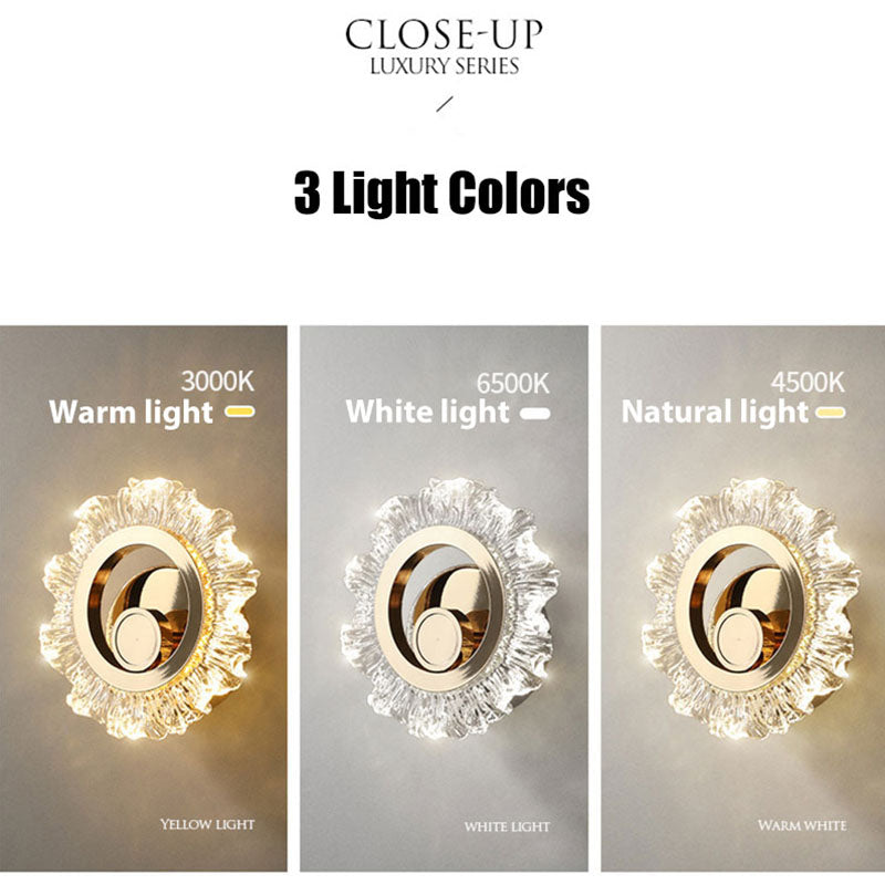 SunBurst - Goldene Lampe
