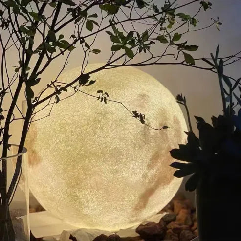 Einfache mond-hängeleuchten im nordischen stil