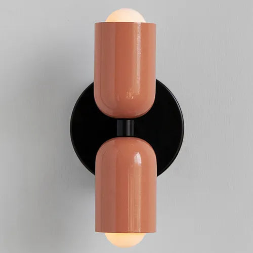 Mittelalterliche creme wind doppelköpfe schlafzimmer nachttischlampe französisch wandlampe