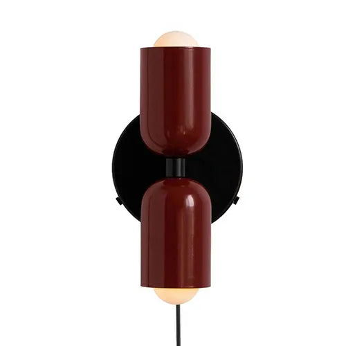 Mittelalterliche creme wind doppelköpfe schlafzimmer nachttischlampe französisch wandlampe