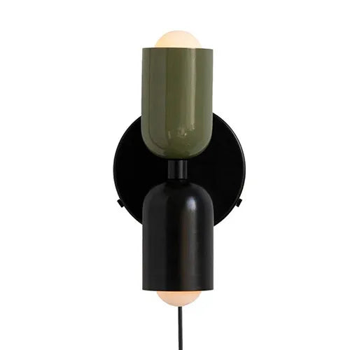 Mittelalterliche creme wind doppelköpfe schlafzimmer nachttischlampe französisch wandlampe