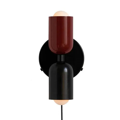 Mittelalterliche creme wind doppelköpfe schlafzimmer nachttischlampe französisch wandlampe