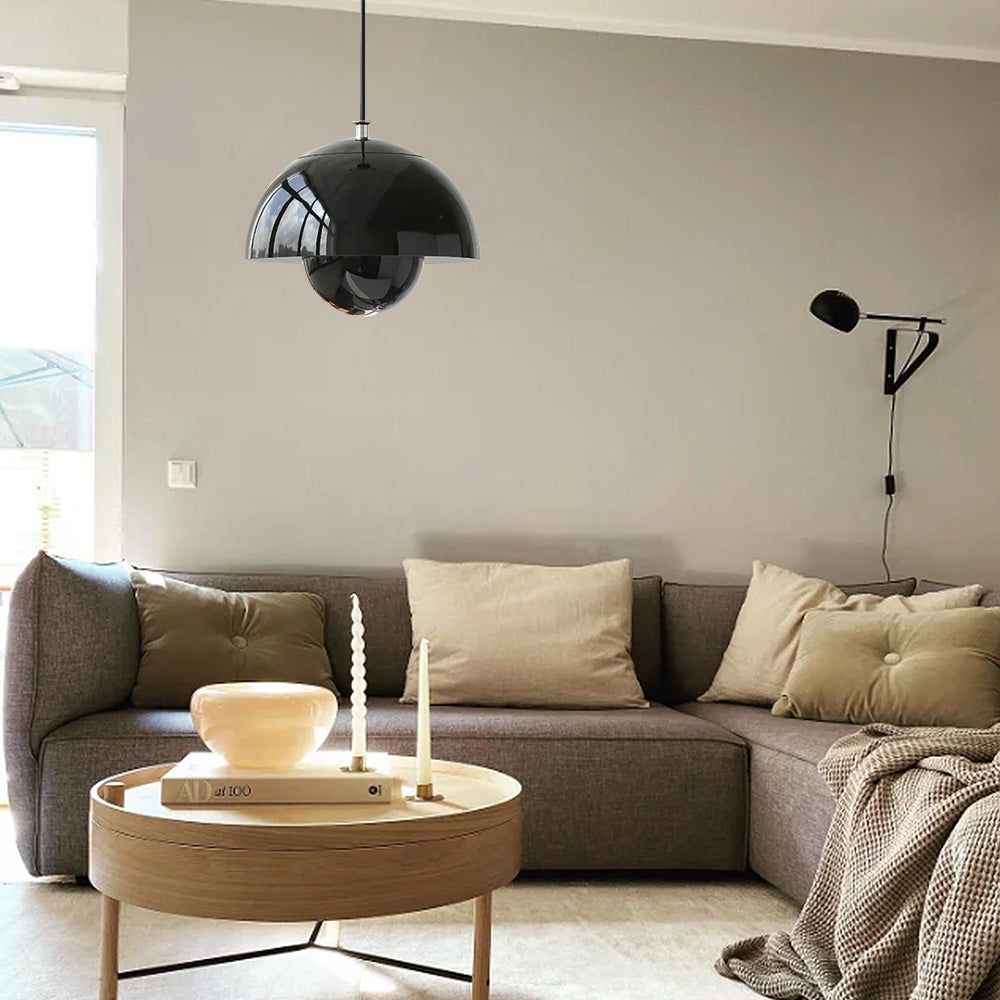 Moderne knospen-wandleuchte aus metall - LED-hängeleuchte mit verstellbarem kabel, 1 lichtquelle