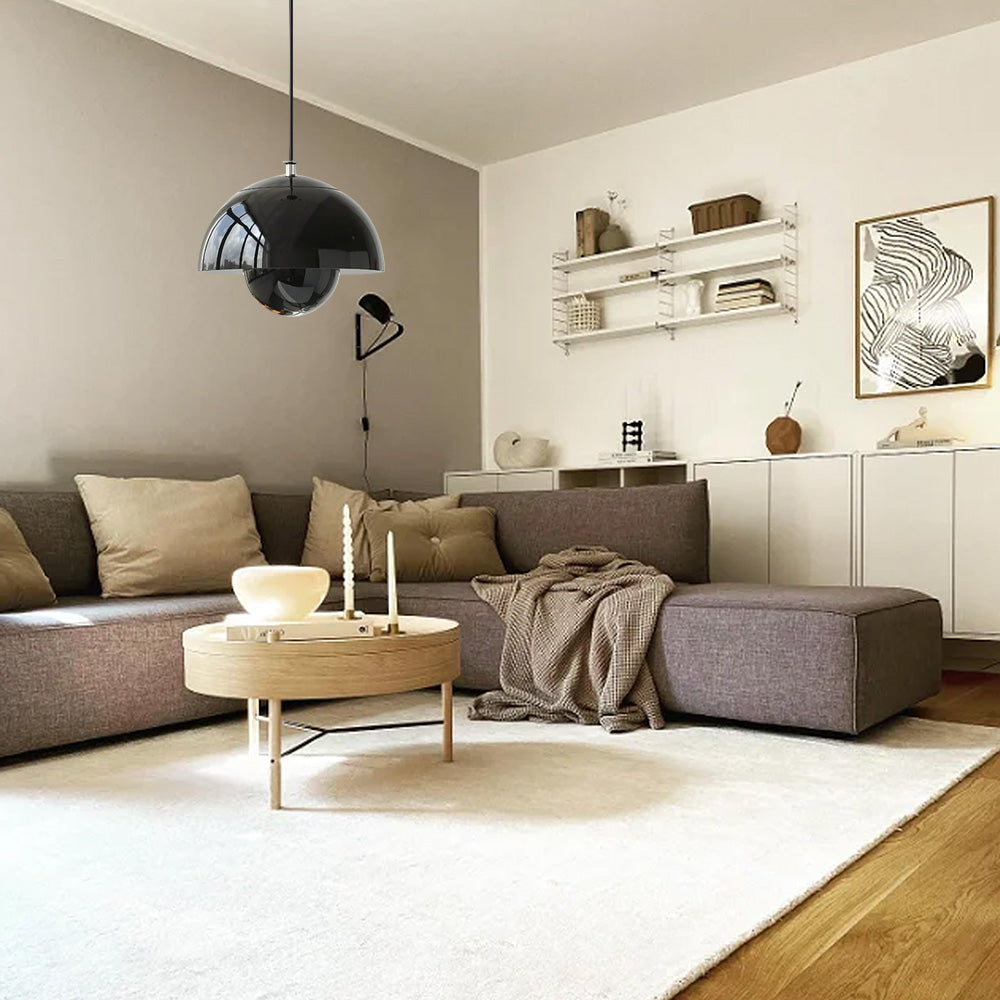 Moderne knospen-wandleuchte aus metall - LED-hängeleuchte mit verstellbarem kabel, 1 lichtquelle