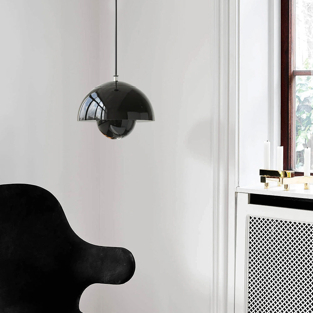 Moderne knospen-wandleuchte aus metall - LED-hängeleuchte mit verstellbarem kabel, 1 lichtquelle