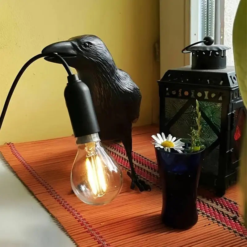 Gothic Nightbird - Gotische Rabenlampe