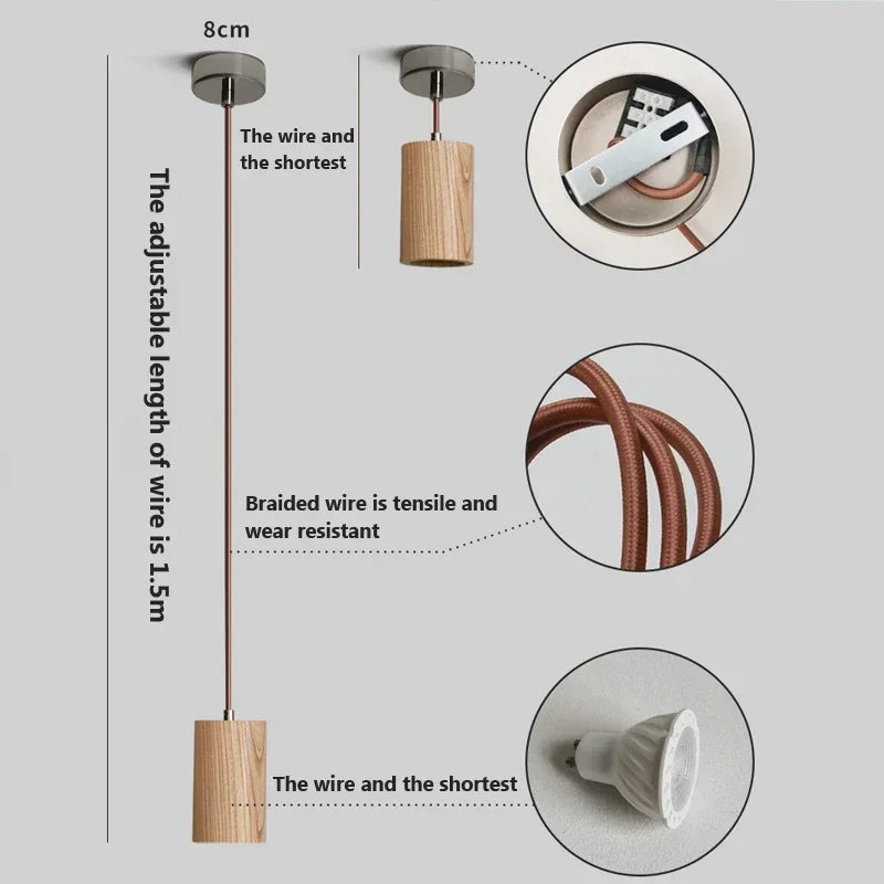 TimberEssence - Nordisches Holz Pendelleuchte