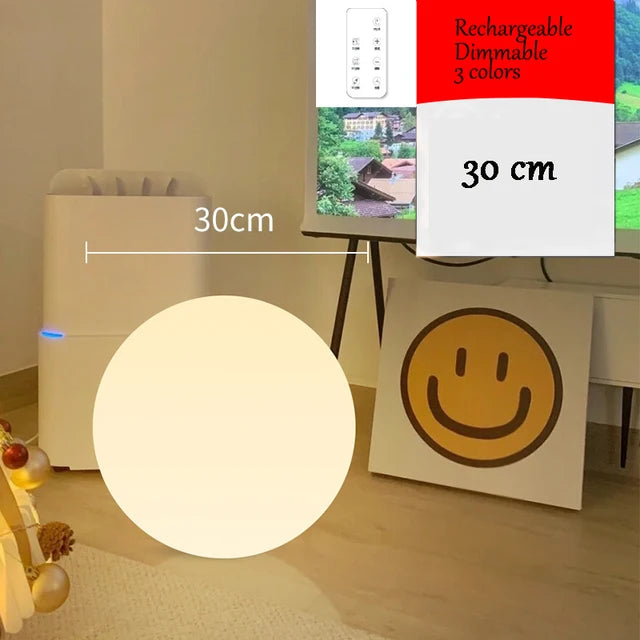 GleamingOrb - Große LED-Kugellampe Globe Bodenleuchte
