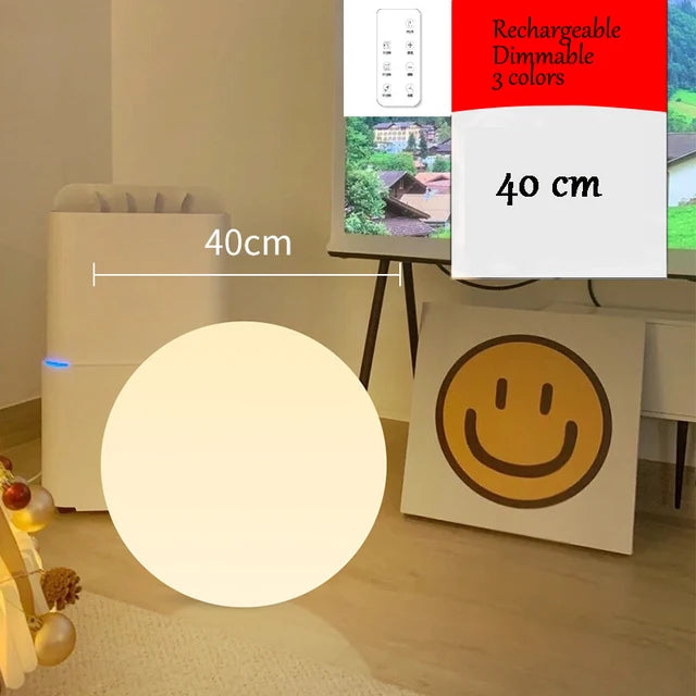 GleamingOrb - Große LED-Kugellampe Globe Bodenleuchte