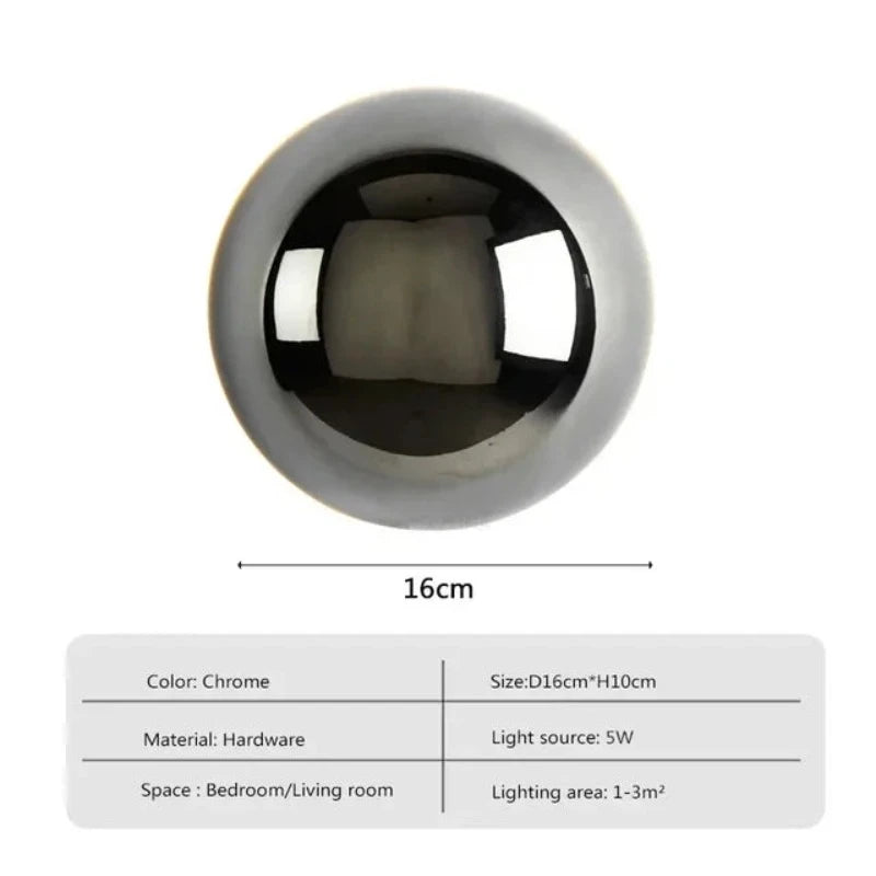 CoilGlow - Metallkugel Lampe
