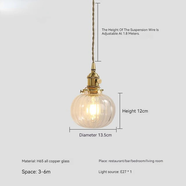 CrystalGlow - Glas Pendelleuchte