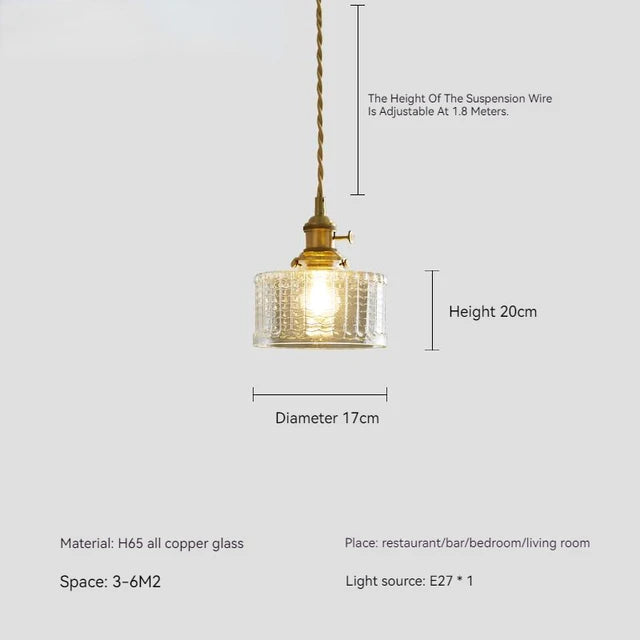 CrystalGlow - Glas Pendelleuchte