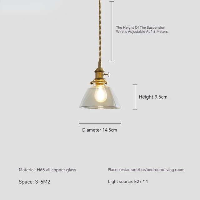 CrystalGlow - Glas Pendelleuchte